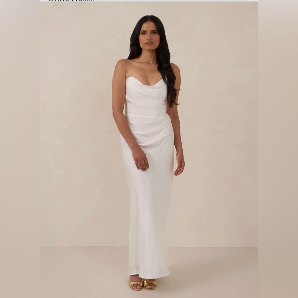 Park & Fifth Strapless Cream Dress